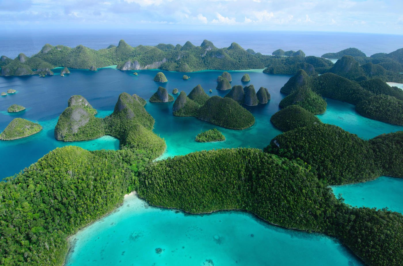 Aerial View of the Wayag Islands