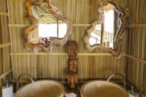 (English) handwash facilties in our over water restaurant in Raja Ampat