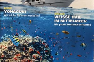 front page of Papua Explorers article in German dive magazine