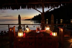 Nightime Ambiance at our Restaurant - Papua Explorers Resort, Raja Ampat