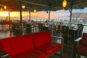 Restaurant at Sunrise - Papua Explorers Resort